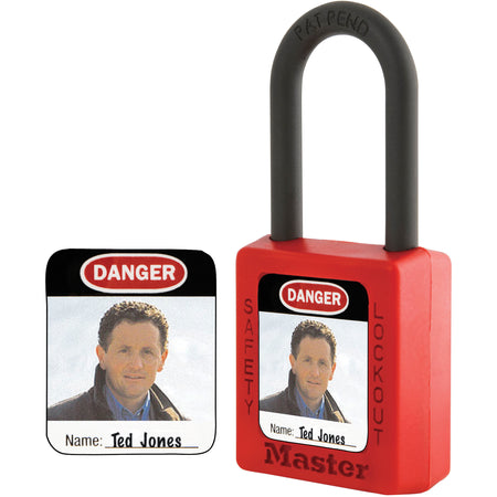 Zenex™ Thermoplastic Photo Padlock Identification Labels - SEJ530