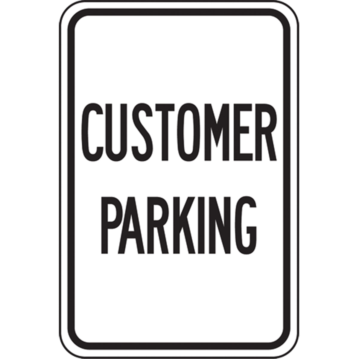 ""Customer Parking"" Designated Parking Sign - SEK416