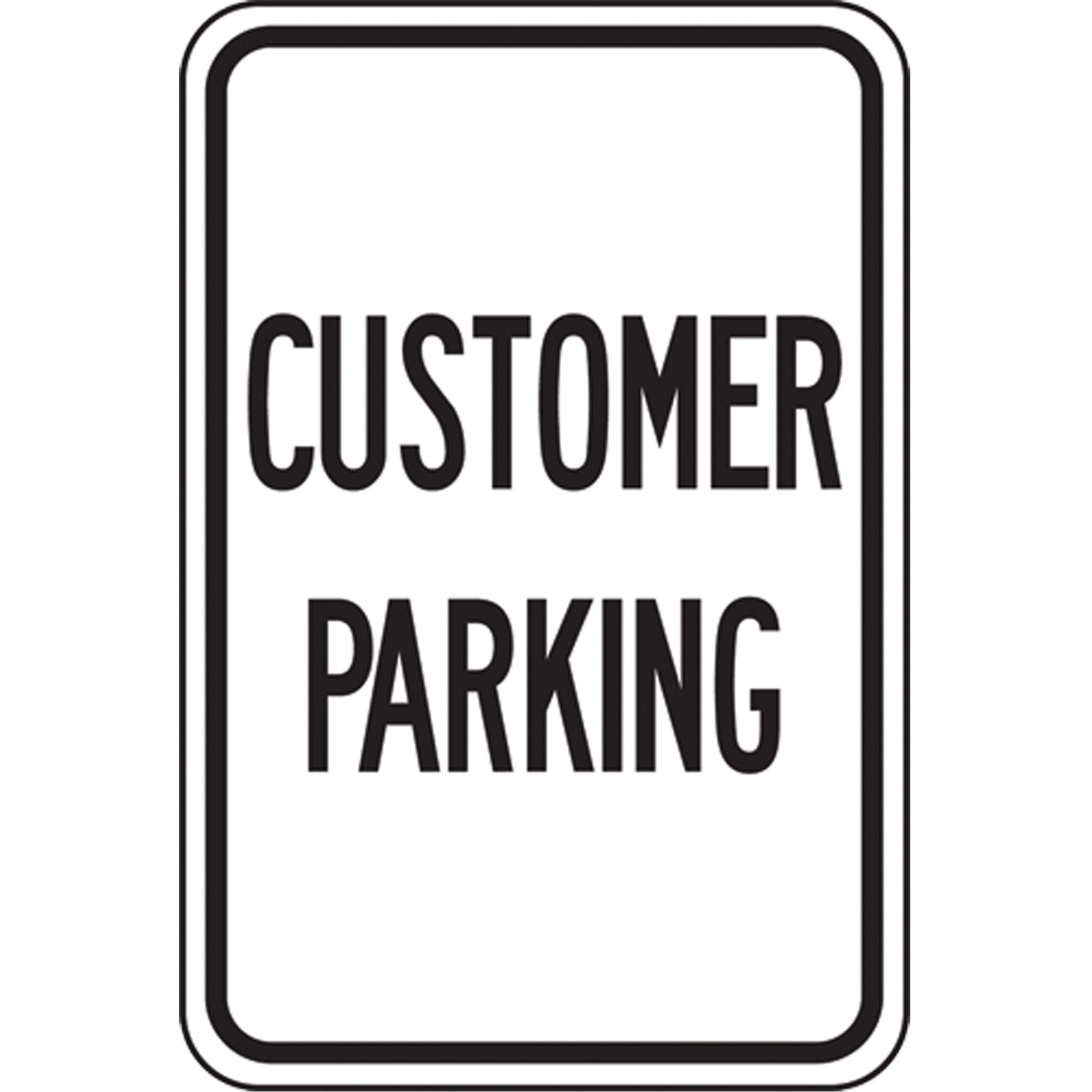 ""Customer Parking"" Designated Parking Sign - SEK416