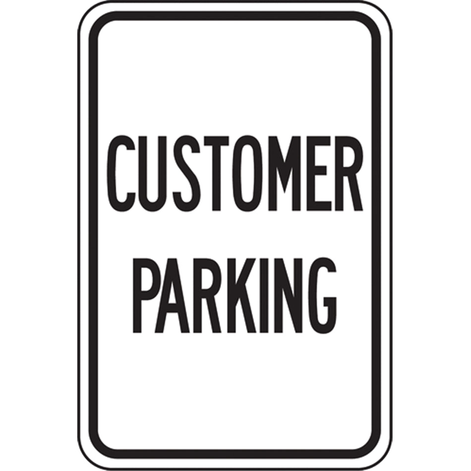 ""Customer Parking"" Designated Parking Sign - SEK416