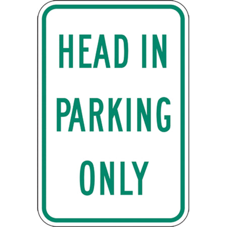""Head In Parking Only"" Designated Parking Sign - SEK419