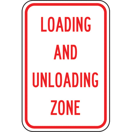 ""Loading And Unloading Zone"" Designated Parking Sign - SEK420
