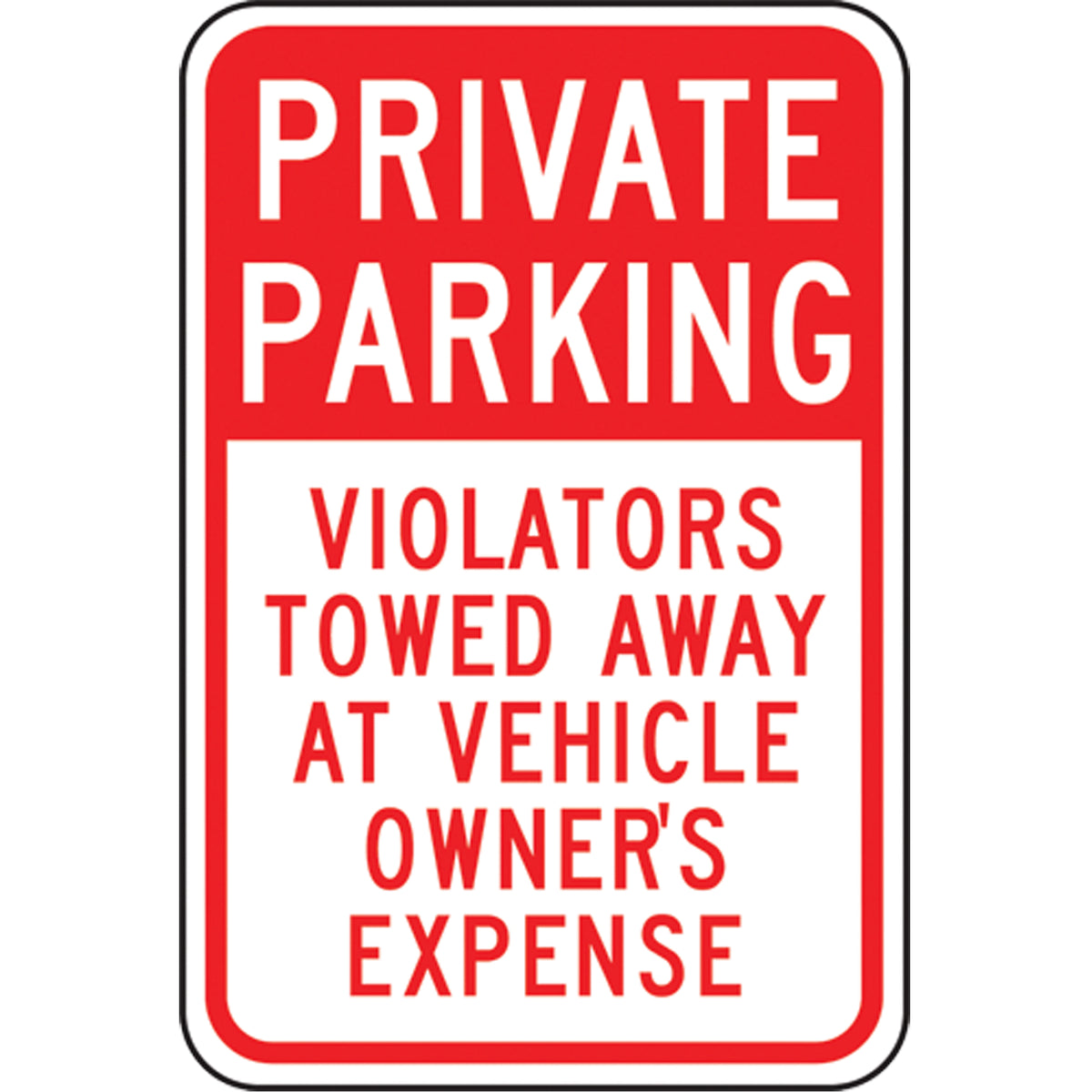 ""Private Parking"" Designated Parking Sign - SEK423