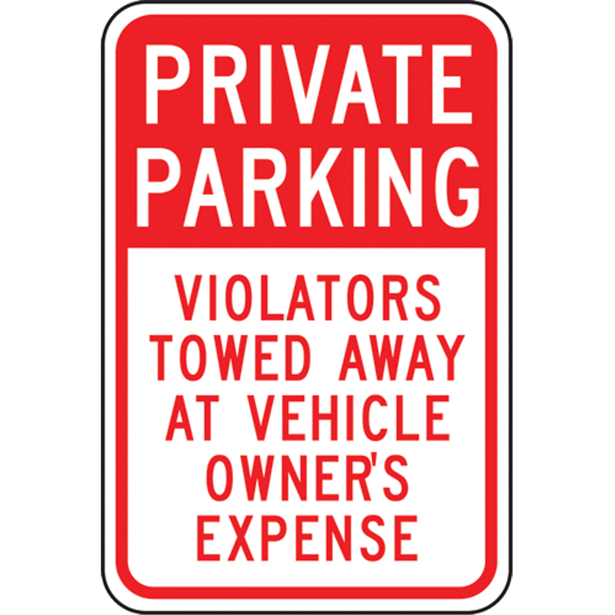 ""Private Parking"" Designated Parking Sign - SEK423