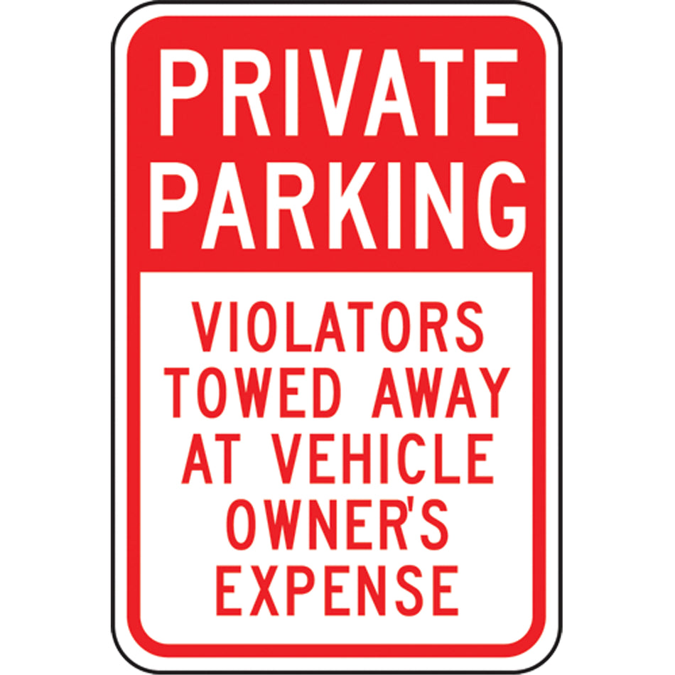 ""Private Parking"" Designated Parking Sign - SEK423