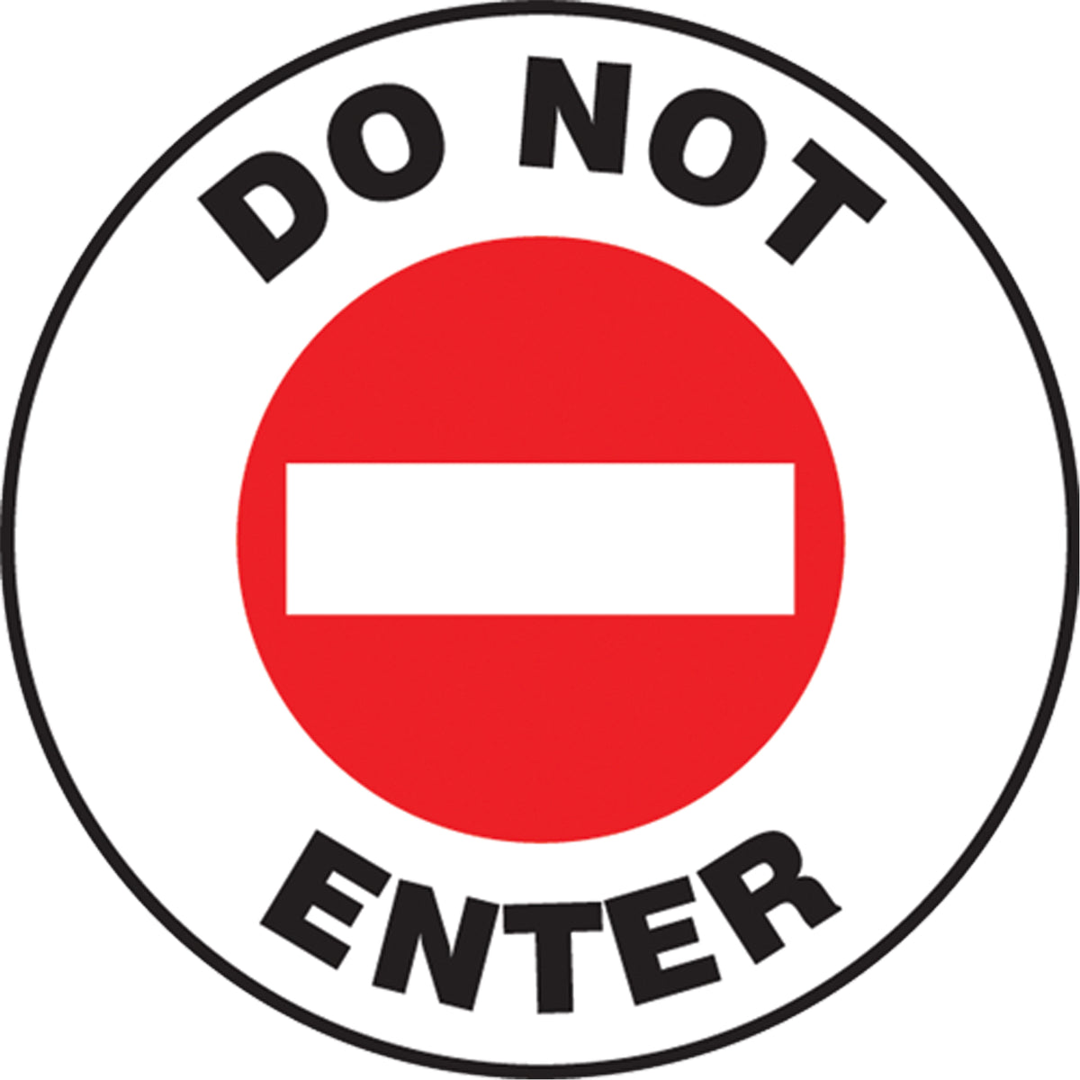 ""Do Not Enter"" Pavement Sign - SEK461