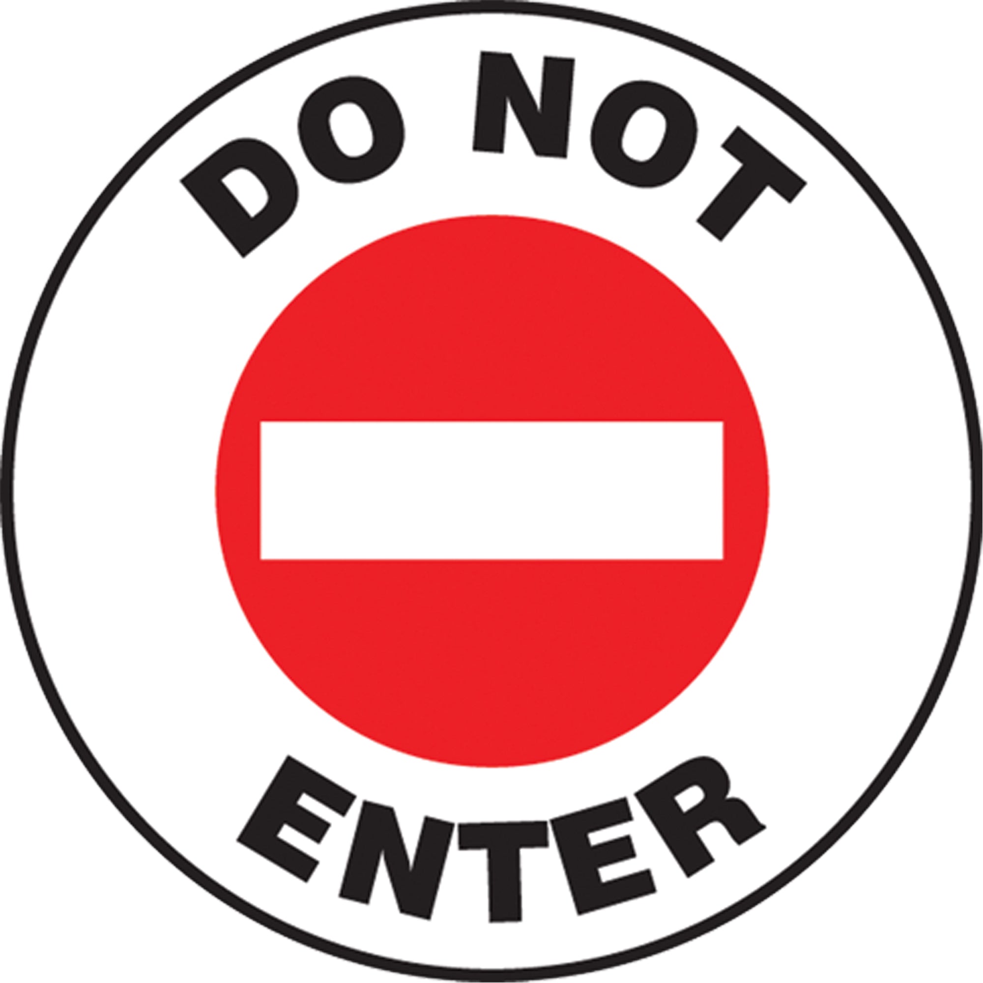 ""Do Not Enter"" Pavement Sign - SEK461