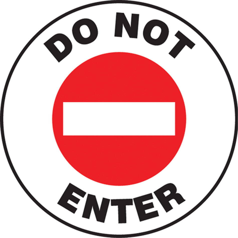 ""Do Not Enter"" Pavement Sign - SEK461