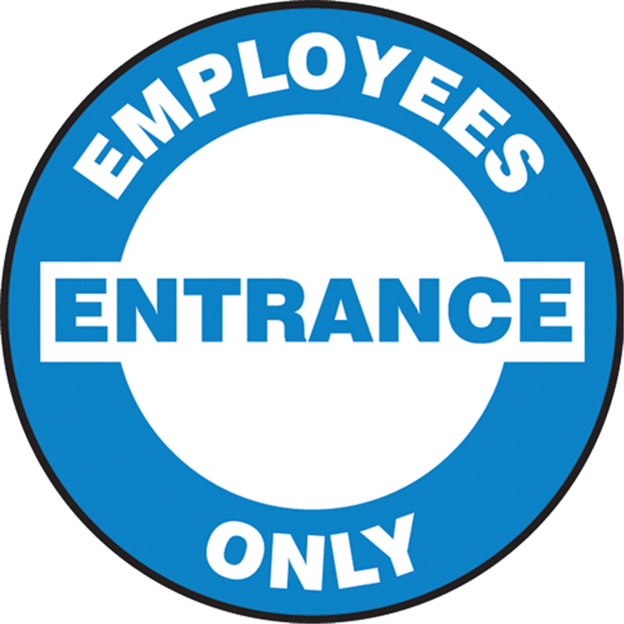 ""Employees Entrance Only "" Pavement Sign - SEK463