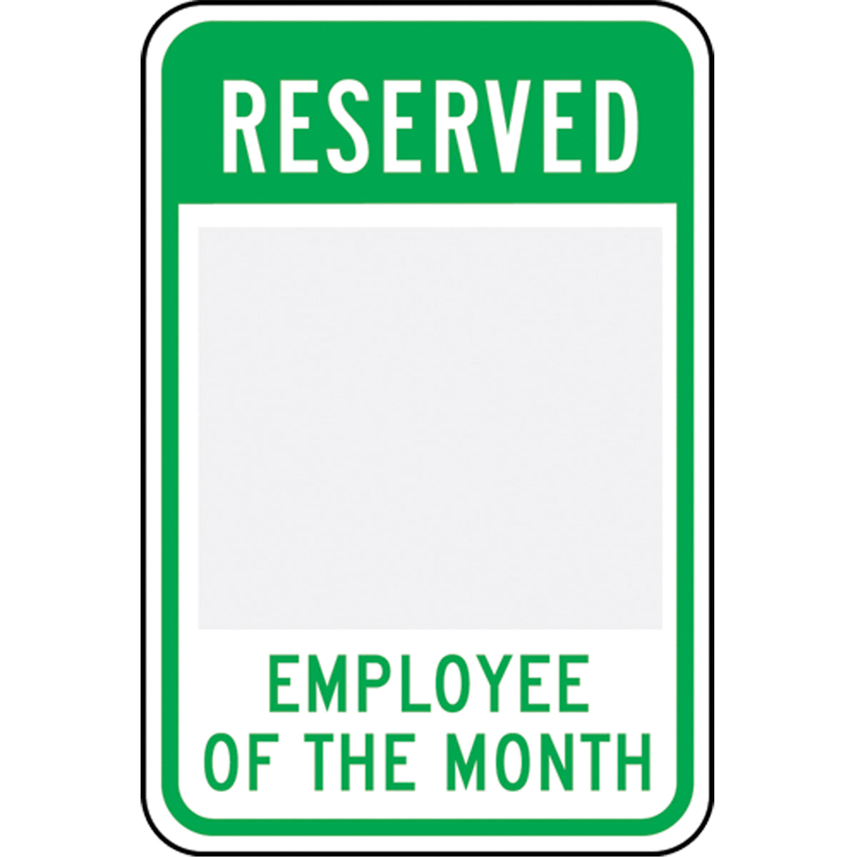 Customizable ""Reserved Employee Of The Month"" Parking Sign - SEK474