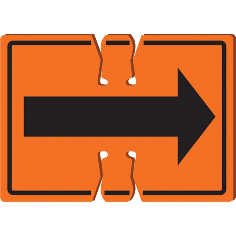 Double-Sided Arrow Traffic Cone Top Sign - SEK503