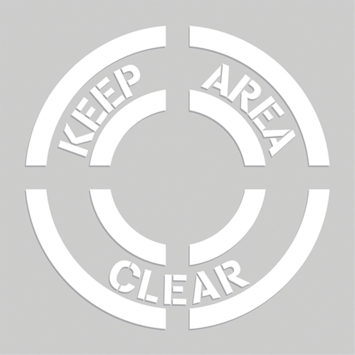 Floor Marking Stencils - Keep Area Clear - SEK517