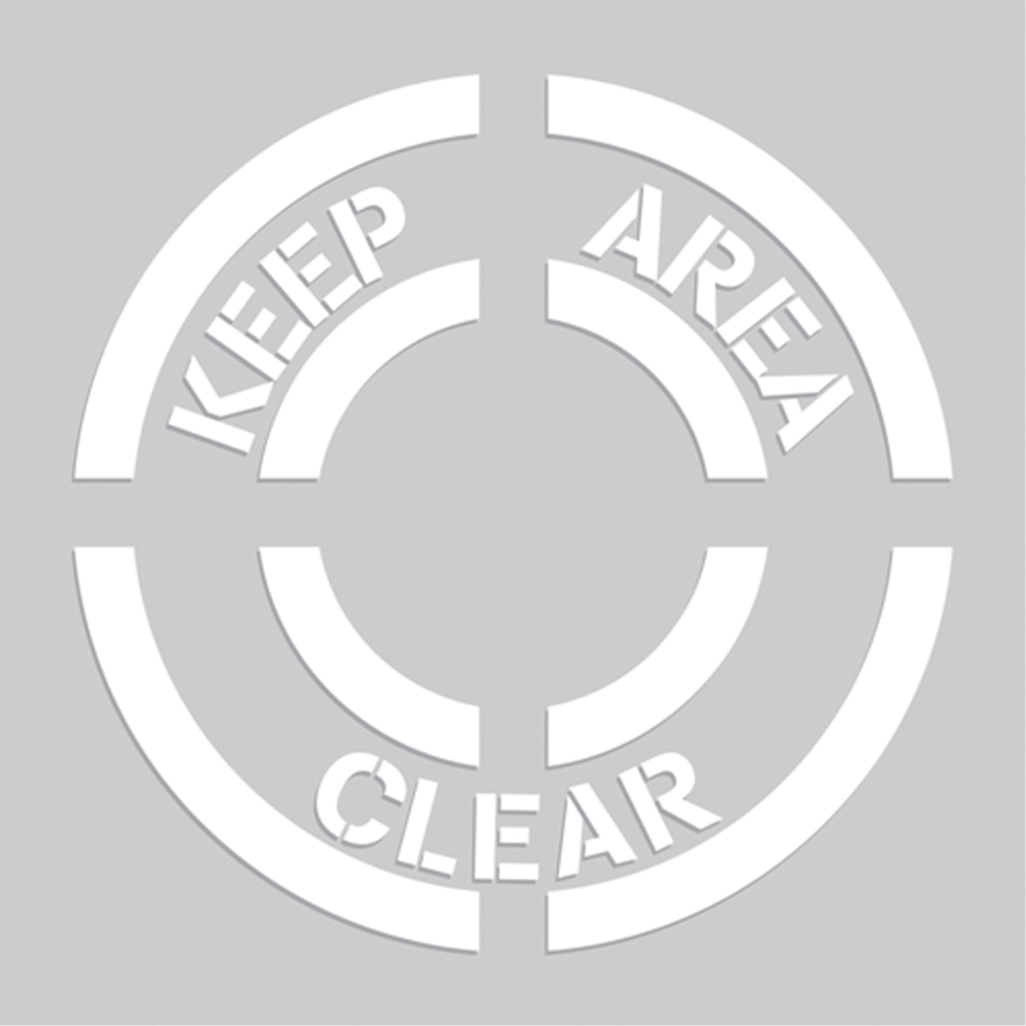Floor Marking Stencils - Keep Area Clear - SEK517