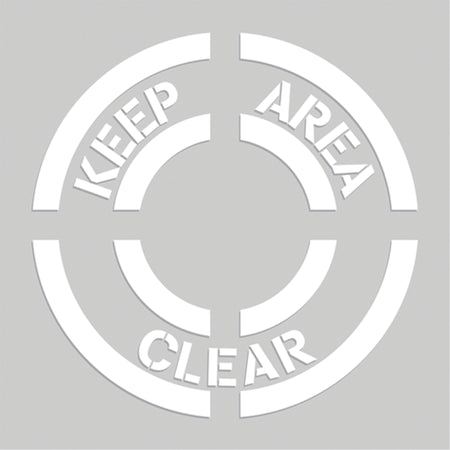Floor Marking Stencils - Keep Area Clear - SEK517