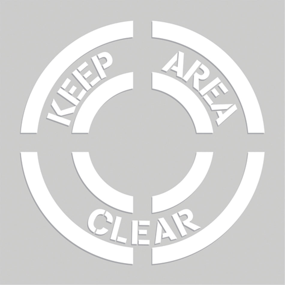 Floor Marking Stencils - Keep Area Clear - SEK517