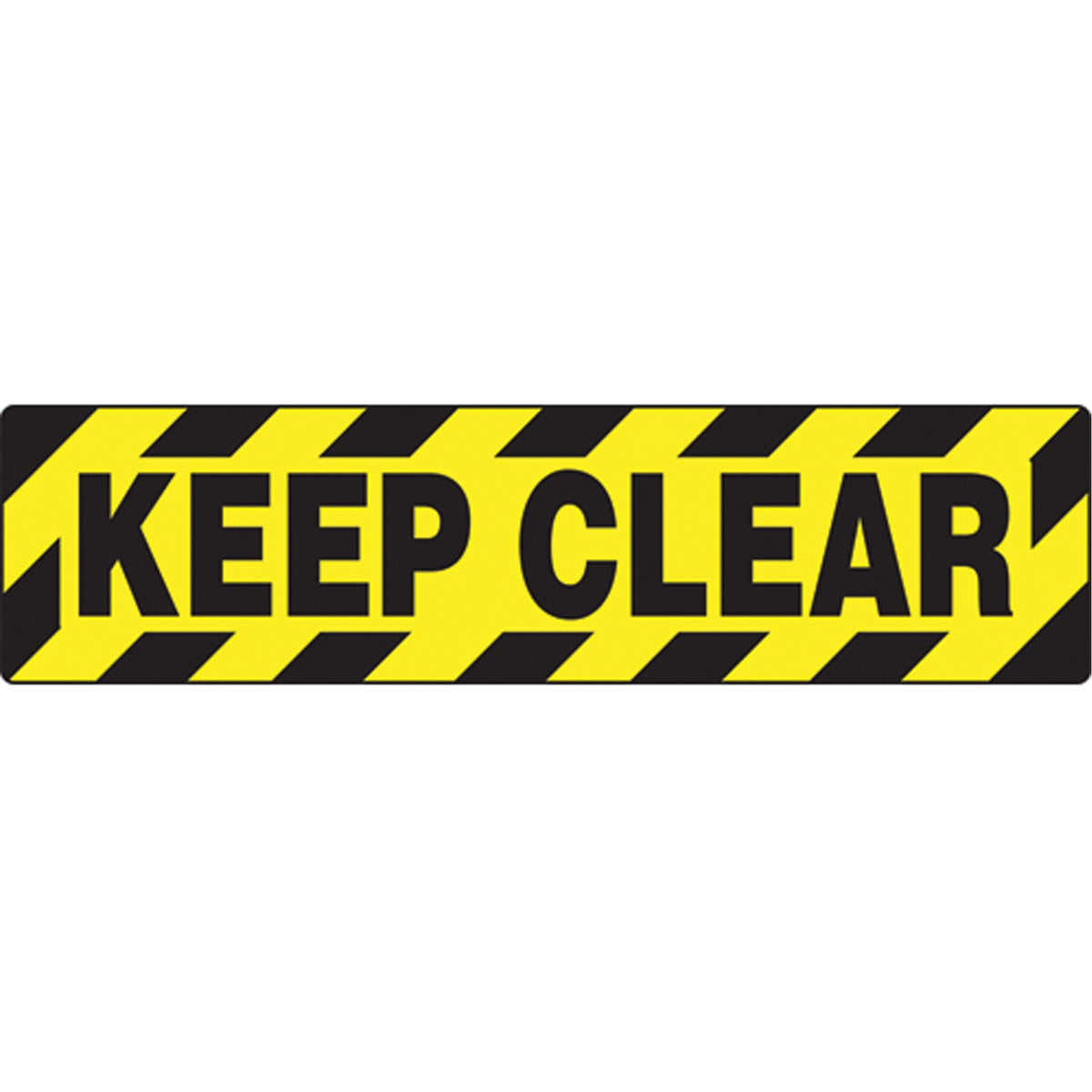 ""Keep Clear"" Skid-Gard™ Floor Sign - SEK525
