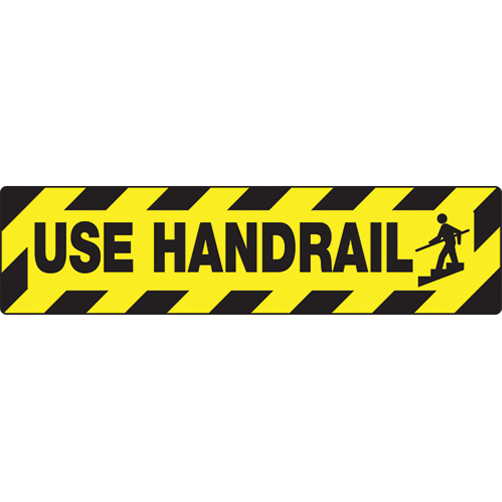 ""Use Handrails"" Skid-Gard™ Floor Sign - SEK527