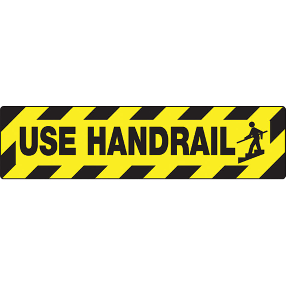 ""Use Handrails"" Skid-Gard™ Floor Sign - SEK527
