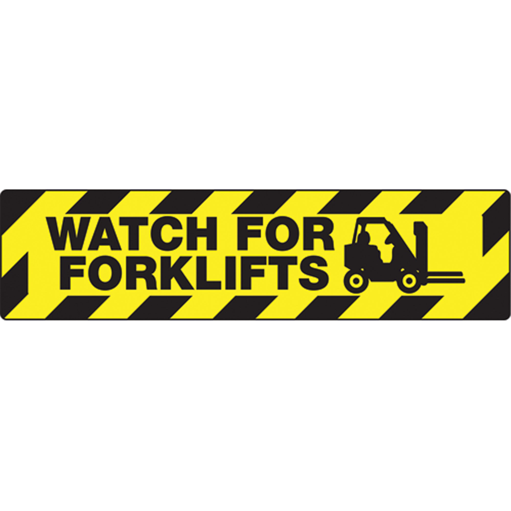 ""Watch For Forklifts"" Skid-Gard™ Floor Sign - SEK528