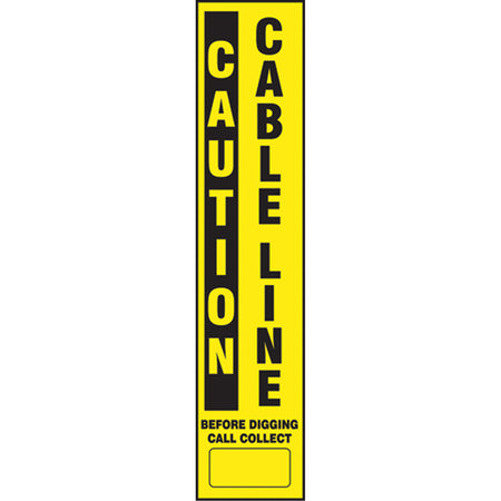 Flexible Marker Stake Decals - Caution Cable Line - SEK550