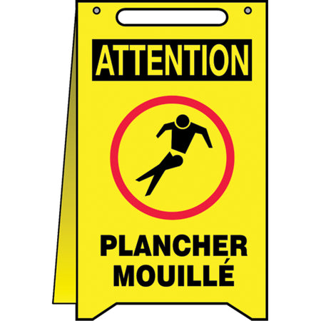 ""Plancher mouillé"" Fold-Ups™ Sign - SEL053