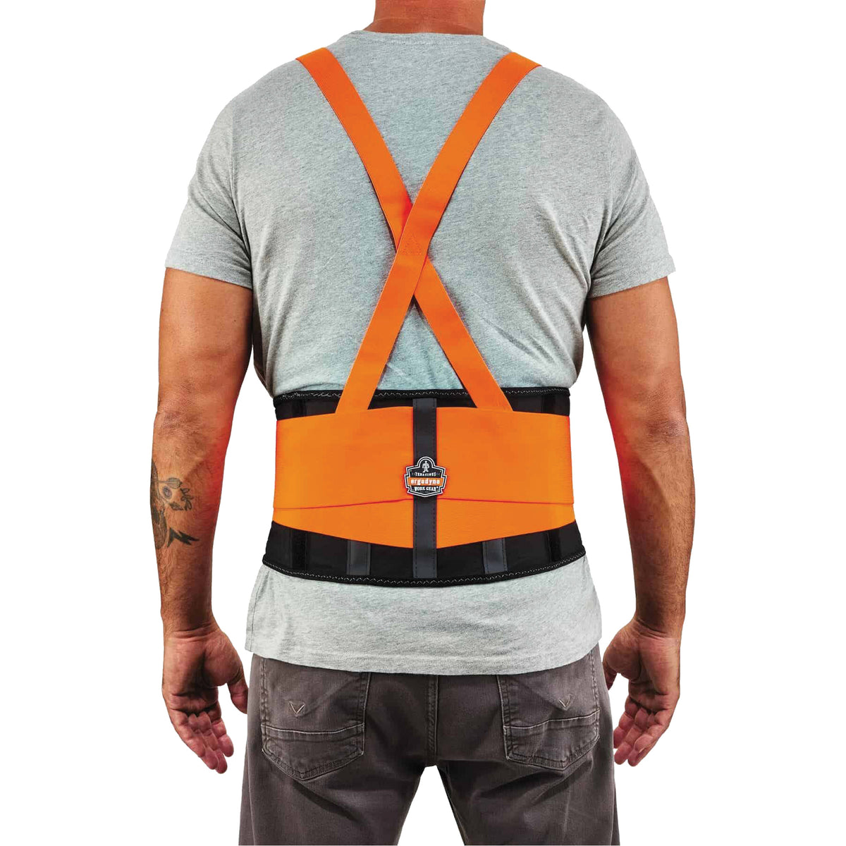ProFlex 100HV Economy Spandex Hi-Vis Back Support Brace - SEL578