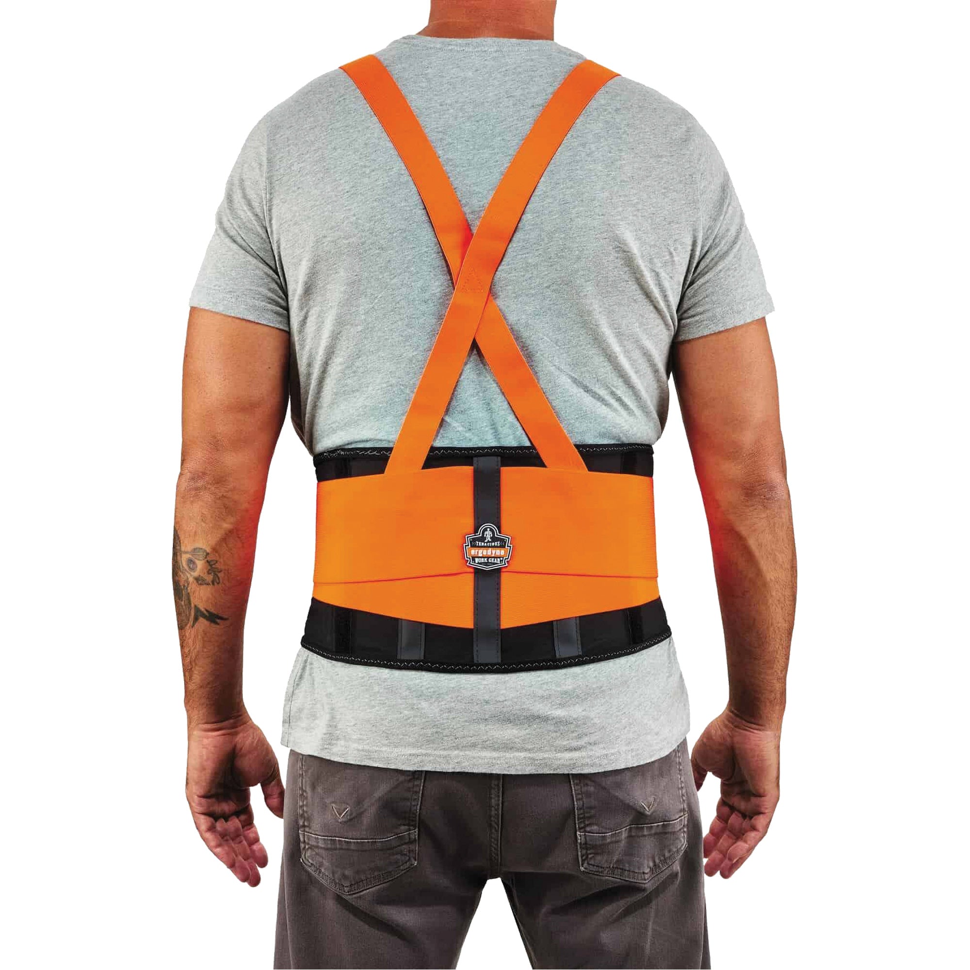 ProFlex 100HV Economy Spandex Hi-Vis Back Support Brace - SEL578