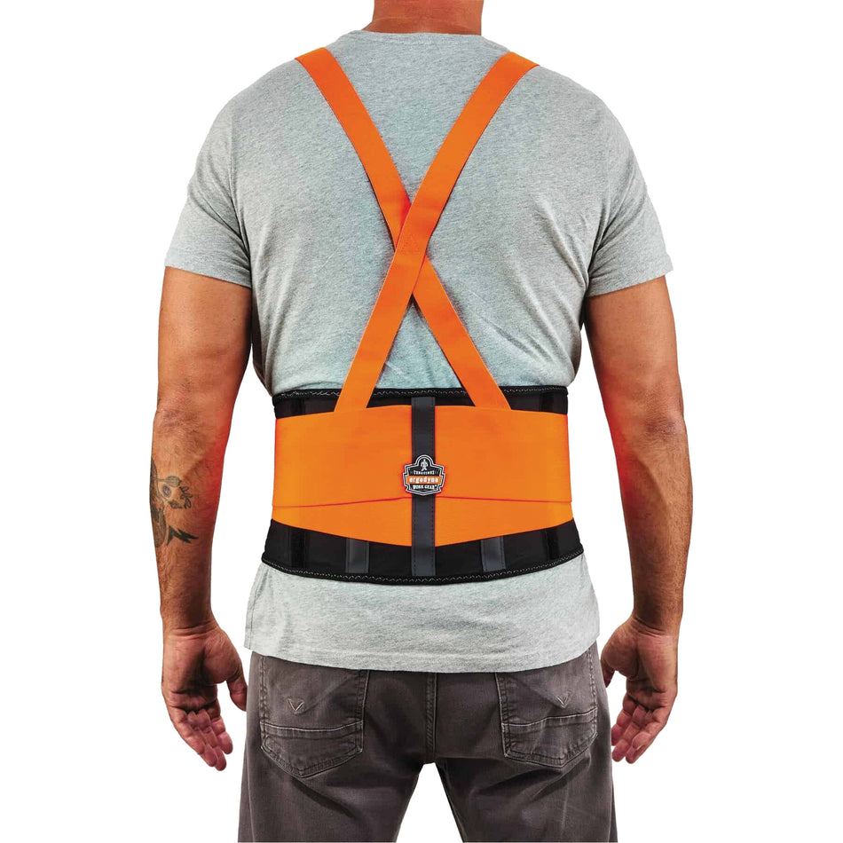ProFlex 100HV Economy Spandex Hi-Vis Back Support Brace - SEL578