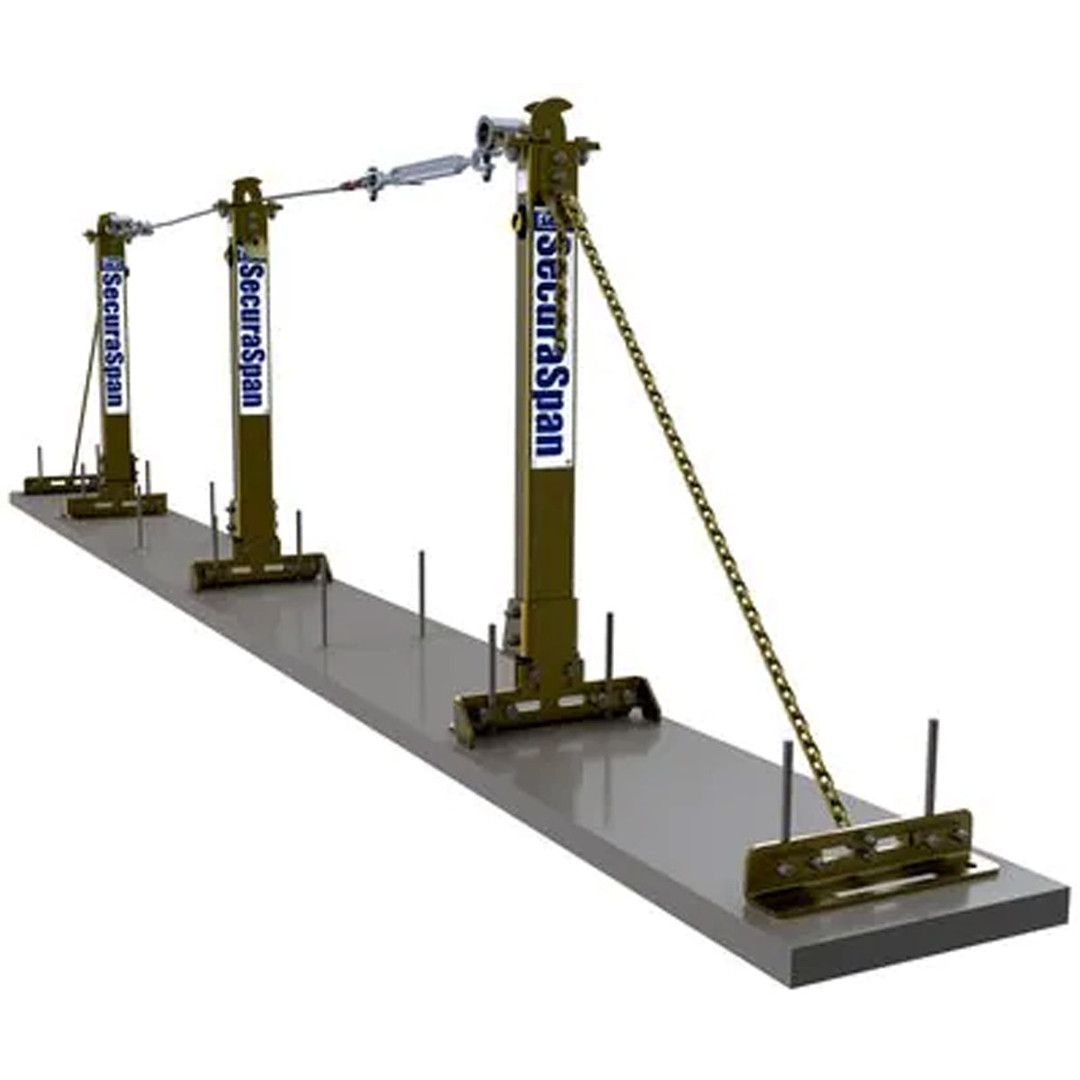 SecuraSpan™ Loop Rebar Horizontal Lifeline System - SES572