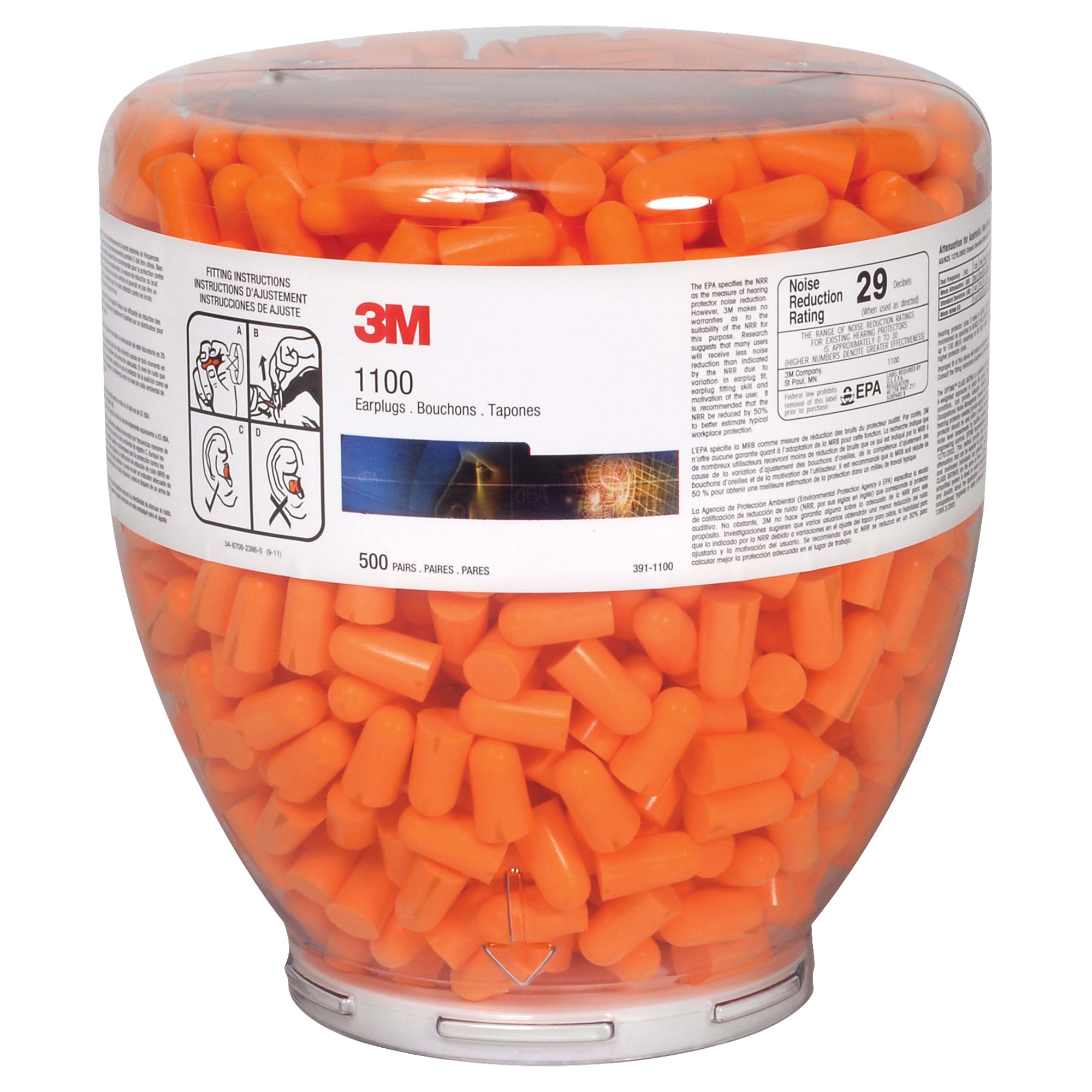 E-A-R™ 1100 Series Earplugs Dispenser Bottle Refill - SFU682