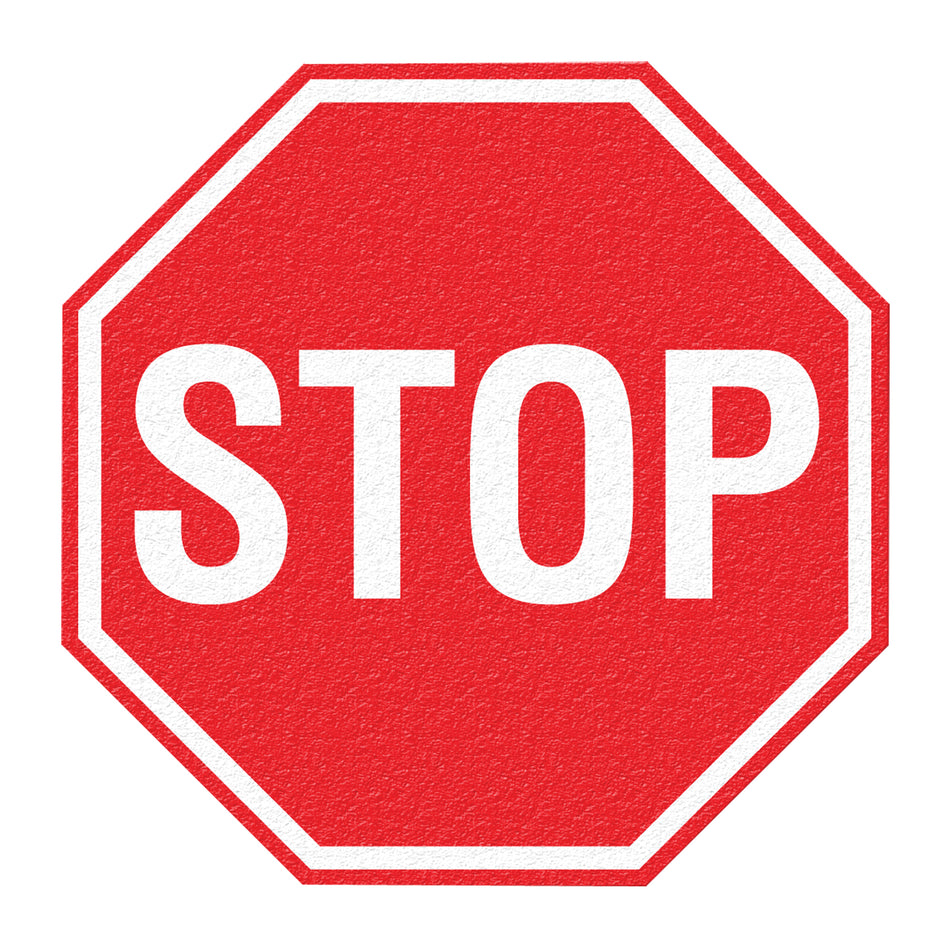 ""Stop"" Floor Sign - SFU877