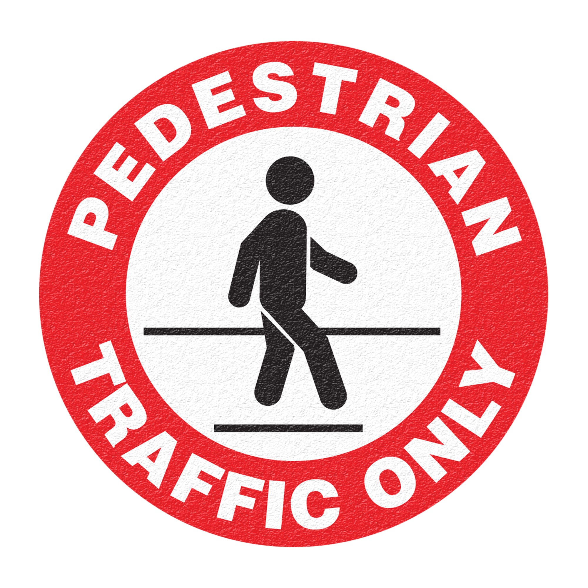 ""Pedestrian Traffic Only"" Floor Sign - SFU880