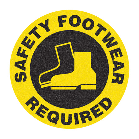 ""Safety Footwear"" Floor Sign - SFU881