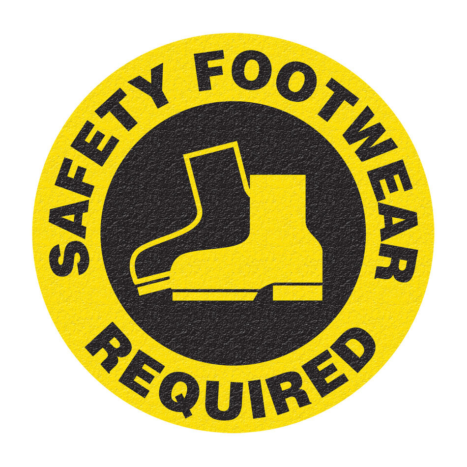 ""Safety Footwear"" Floor Sign - SFU881