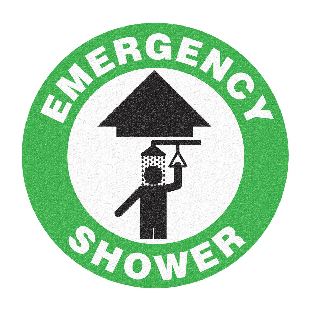 ""Emergency Shower"" Floor Sign - SFU884