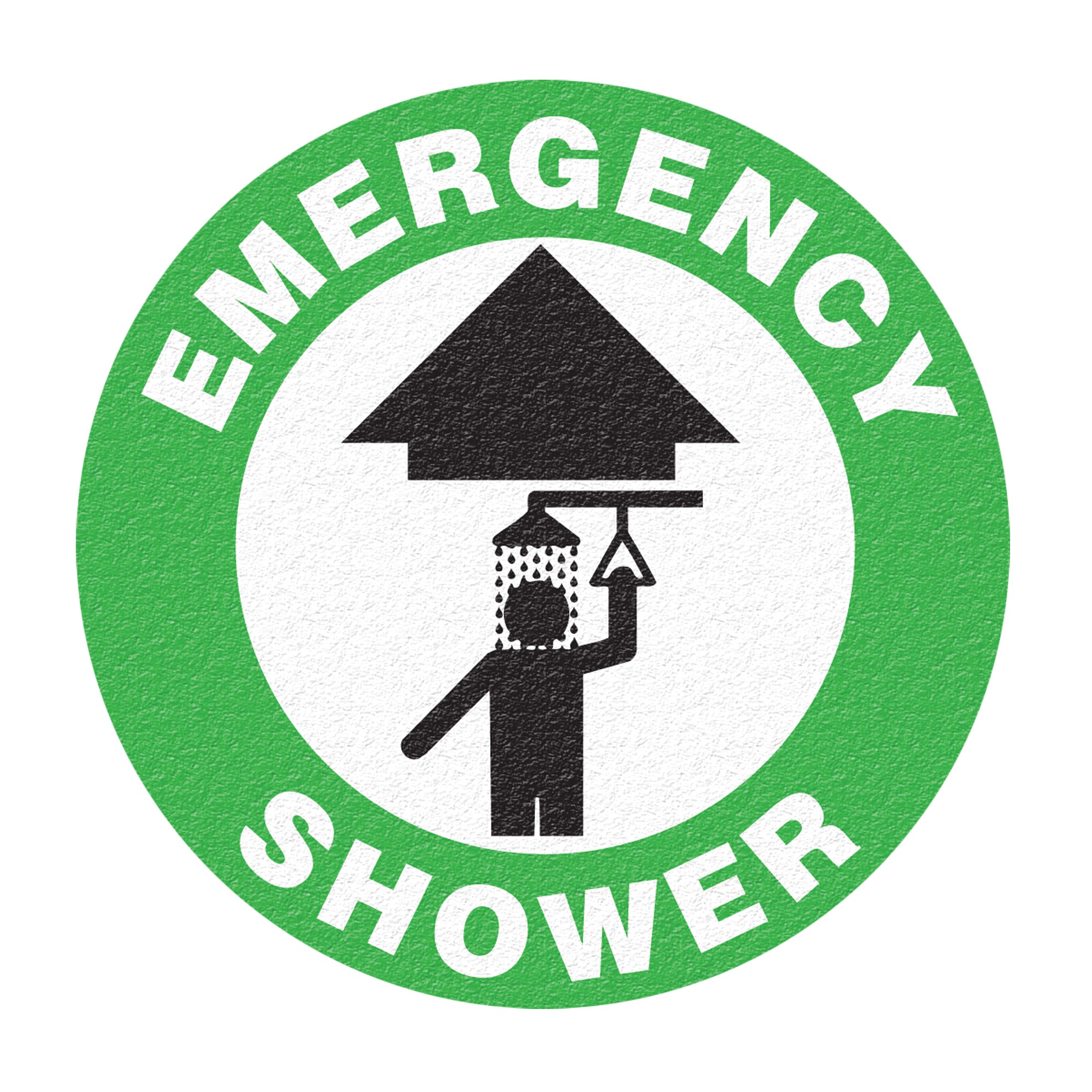 ""Emergency Shower"" Floor Sign - SFU884