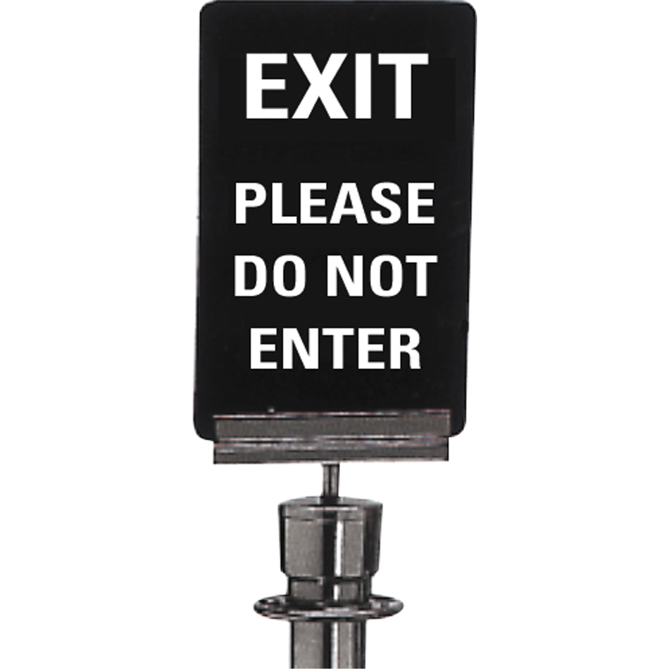 ""Exit: Please Do Not Enter"" Crowd Control Sign - SG129