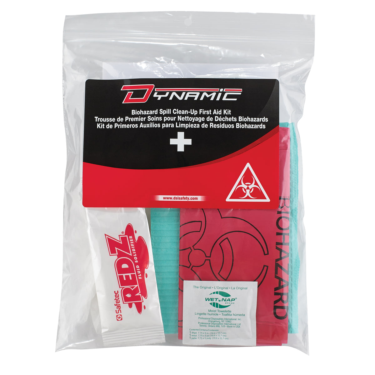 Dynamic™ Biohazard Spill Clean-Up First Aid Kit - SGA823