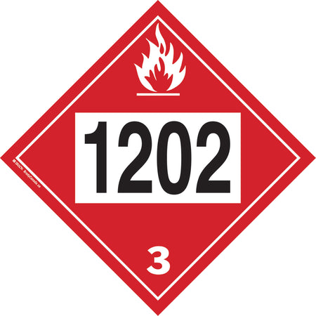 1202 Fuel Oil Flammable Liquid TDG Placard - SGC331