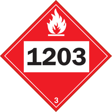 1203 Gasohol & Gasoline Flammable Liquid TDG Placard - SGC333