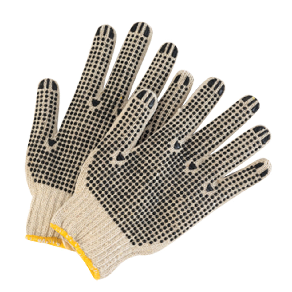 String Knit Gloves with Palm Dots - SGC762