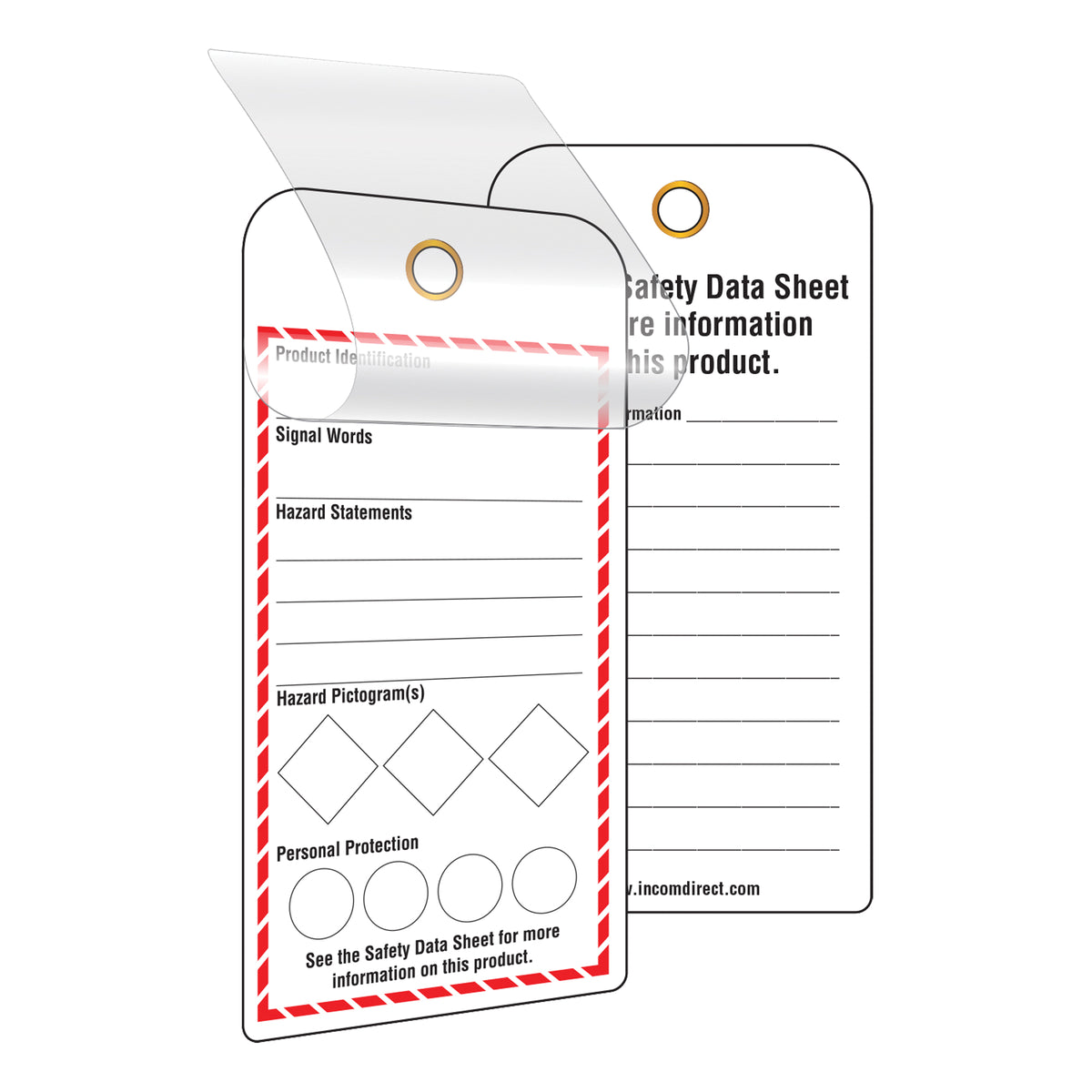 GHS Self-Laminating Workplace Tags - SGD768