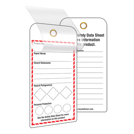 GHS Self-Laminating Workplace Tags - SGD768