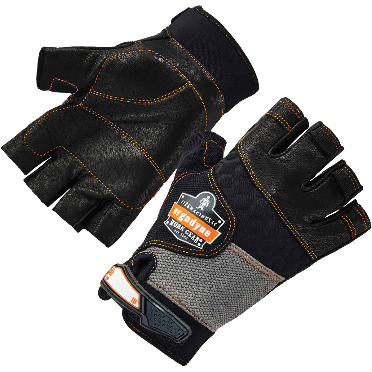 ProFlex 901 Half-Finger Leather Impact Gloves - SGE003