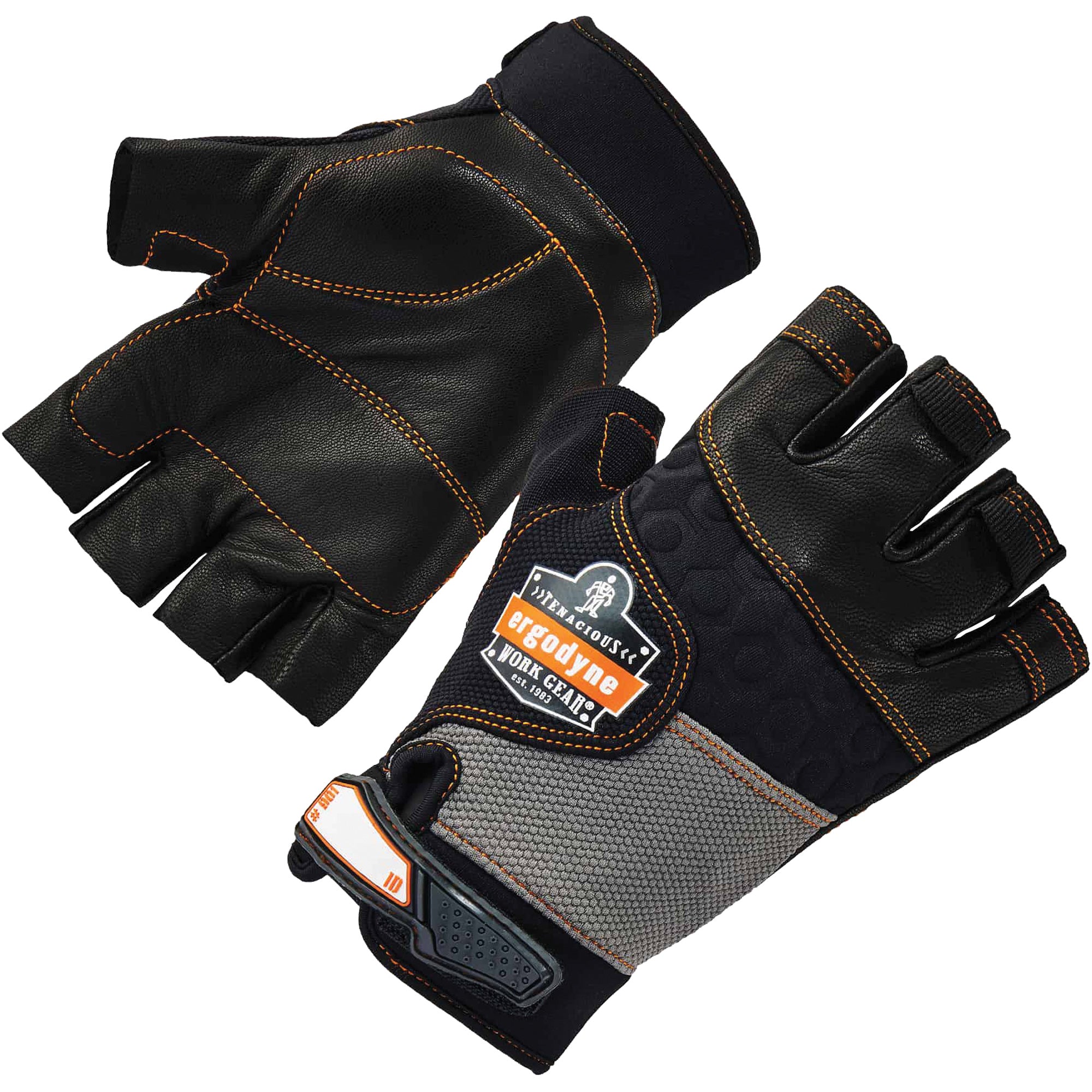ProFlex 901 Half-Finger Leather Impact Gloves - SGE003