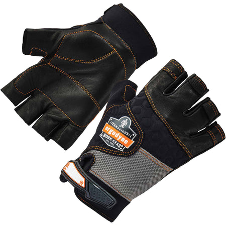 ProFlex 901 Half-Finger Leather Impact Gloves - SGE003