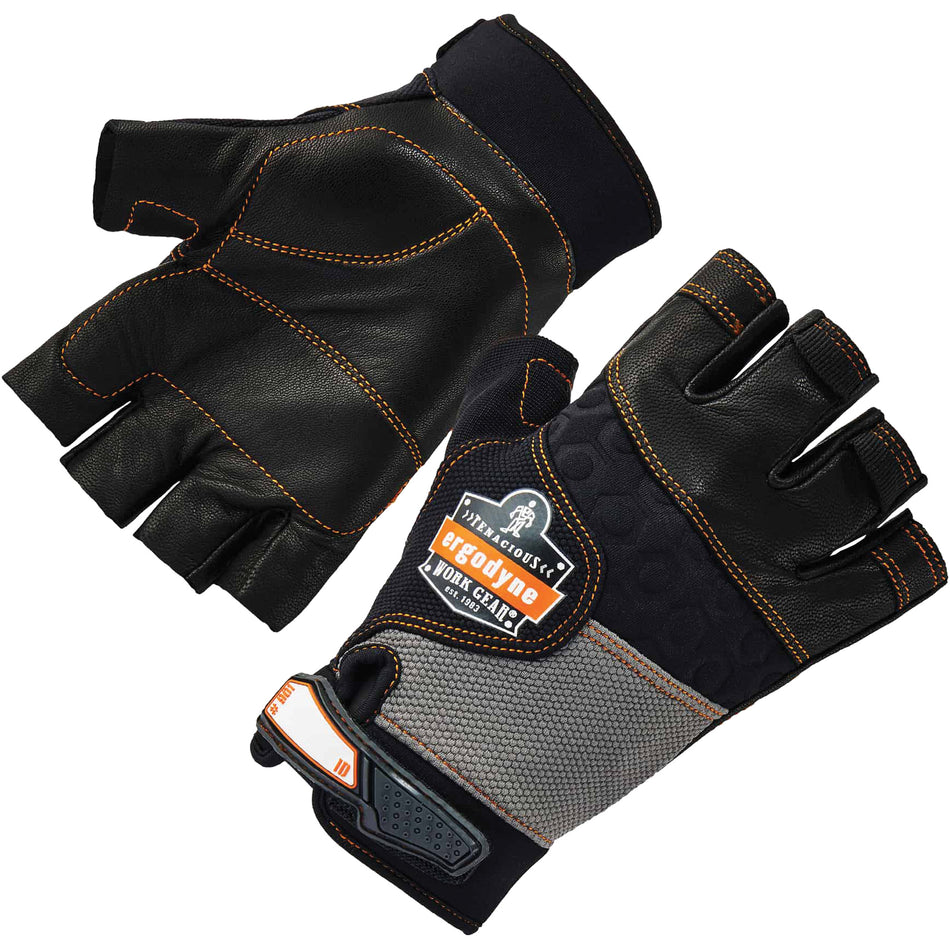 ProFlex 901 Half-Finger Leather Impact Gloves - SGE003