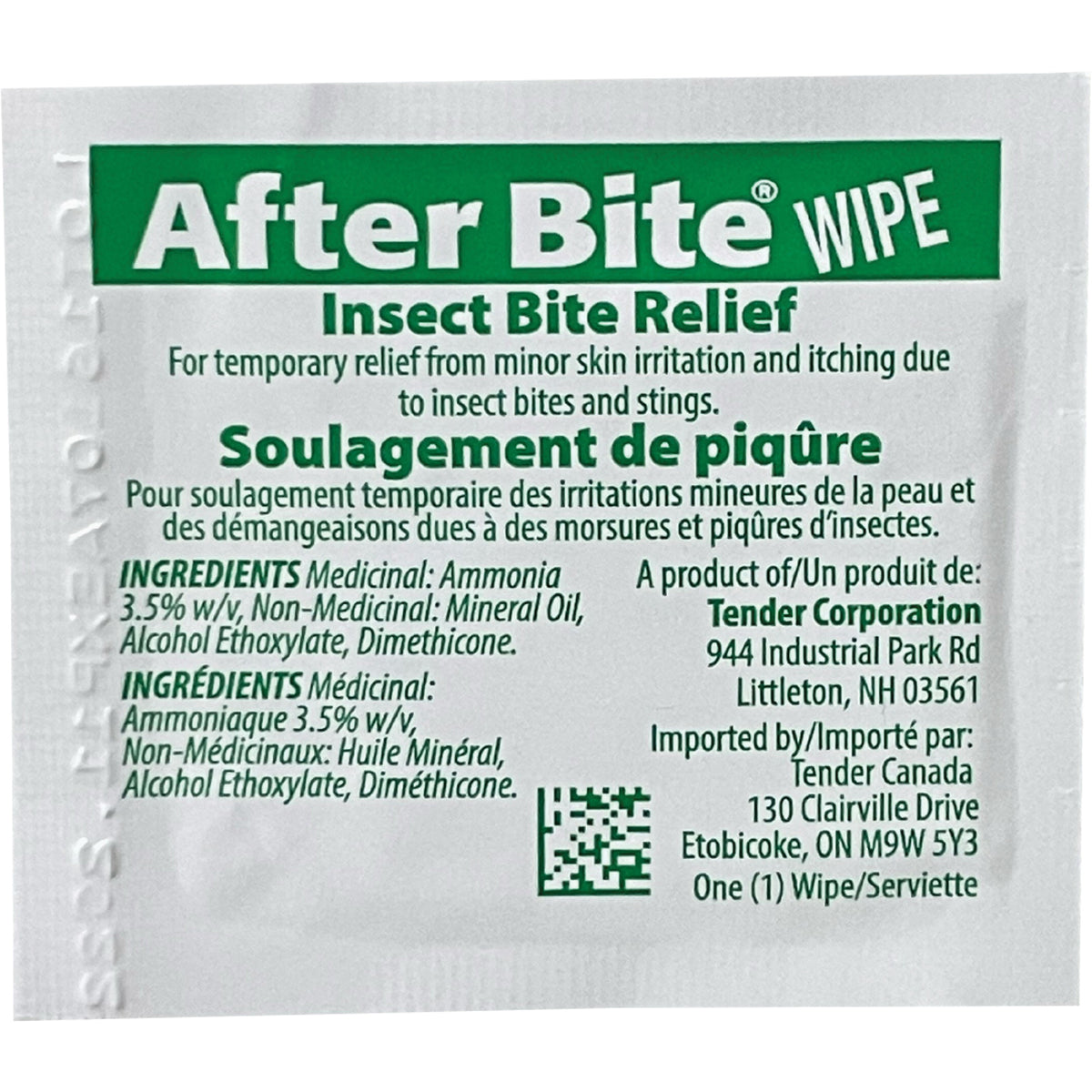 After Bite Insect Sting Relief Towelettes - SGE738
