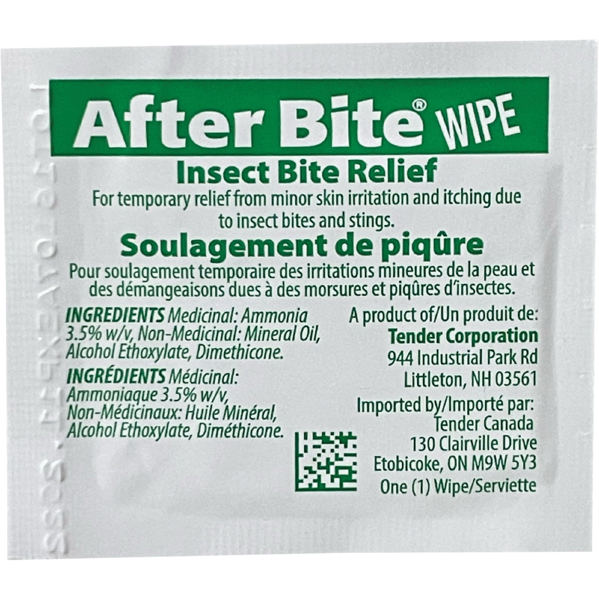 After Bite Insect Sting Relief Towelettes - SGE738