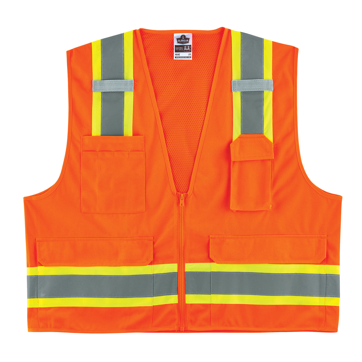 GloWear® 8248Z Two-Tone Surveyors Vest - SGF181